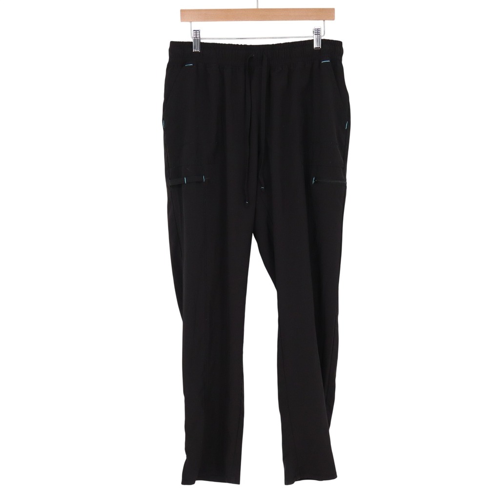 Scrubstar Scrub Pants Women Large Black Cargo Drawstring Utility Excellent